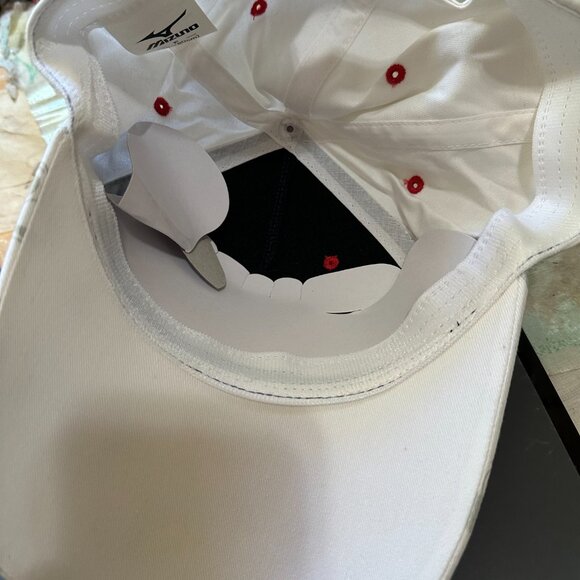 Yakult Swallows Mizuno 56 60 cm Men's White Blue Dad Hat Adjustable Shinjuku Tok - Picture 3 of 4